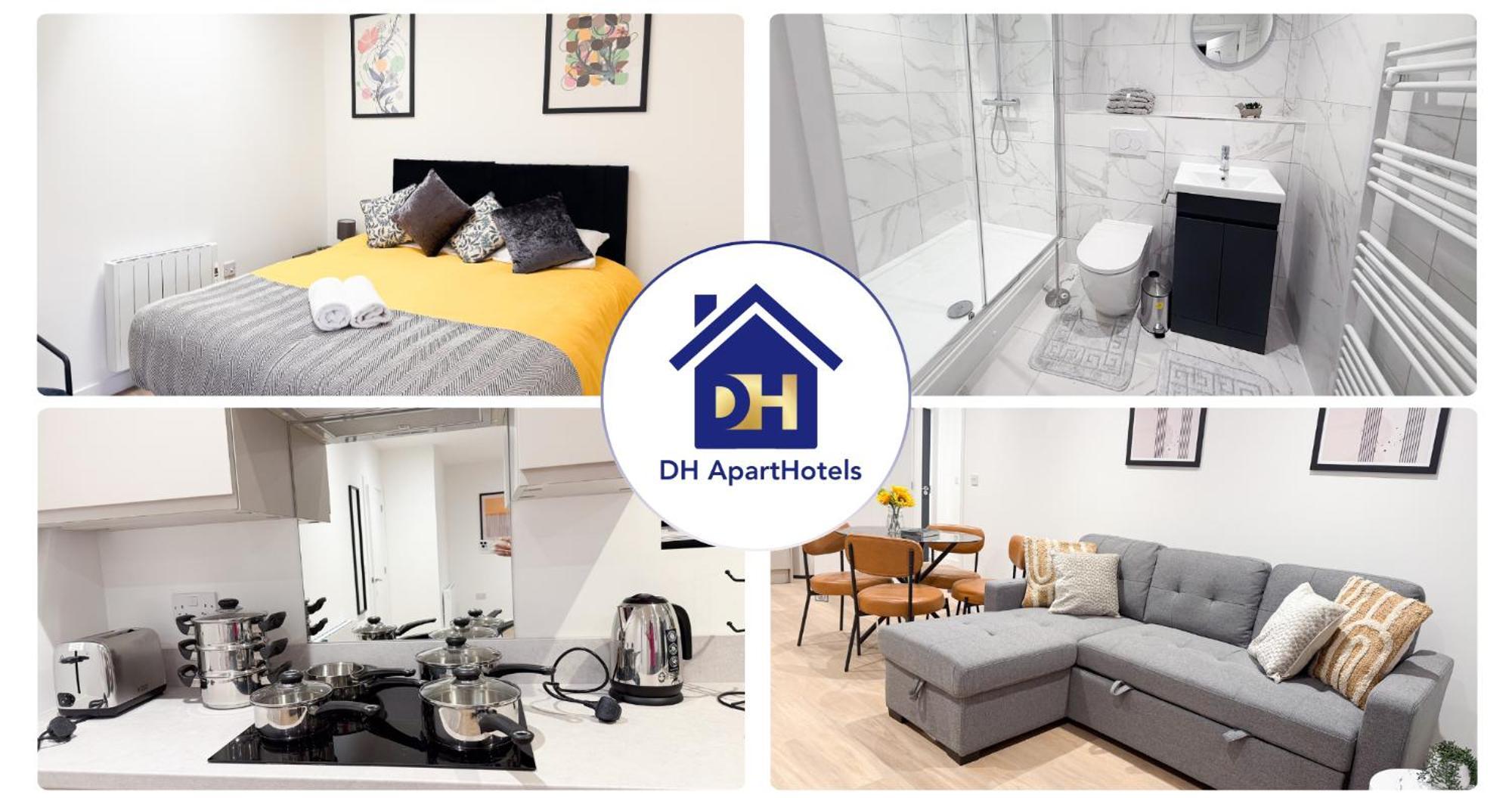 Appartamento Spacious Modern 1 Bed In - Perfect For Contractors & Professionals - Free Parking - Wifi - Fully Equipped Kitchen - Smart Tv Ideal For Work And Long Projects